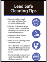 Lead Safe Cleaning Tips